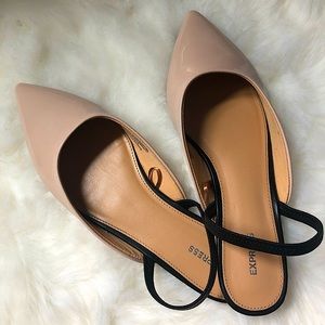 EXPRESS Beige Flats